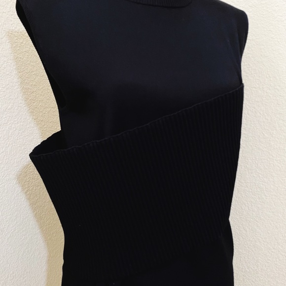 J.W. Anderson Black Banded Sleeveless Knit Tank M - Picture 4 of 10